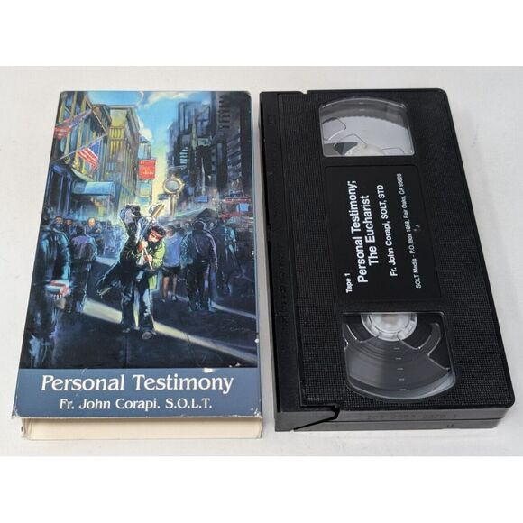 Personal Testimony Conversion Story Father John Corapi Documentary Film VHS Tape - Picture 1 of 6